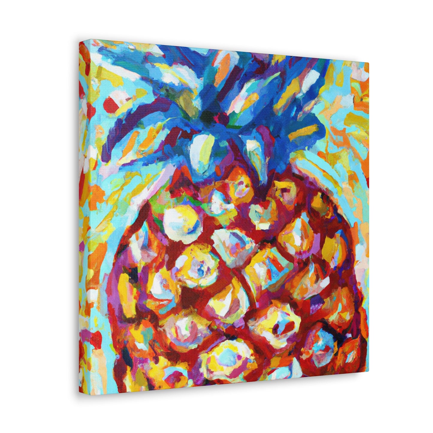 Pineapple Pointillism Dream - Canvas