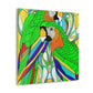 "Exotic Macaw Splendor" - Canvas