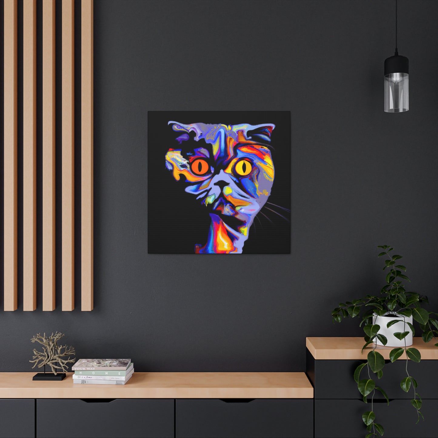 British Shorthair Deco - Canvas