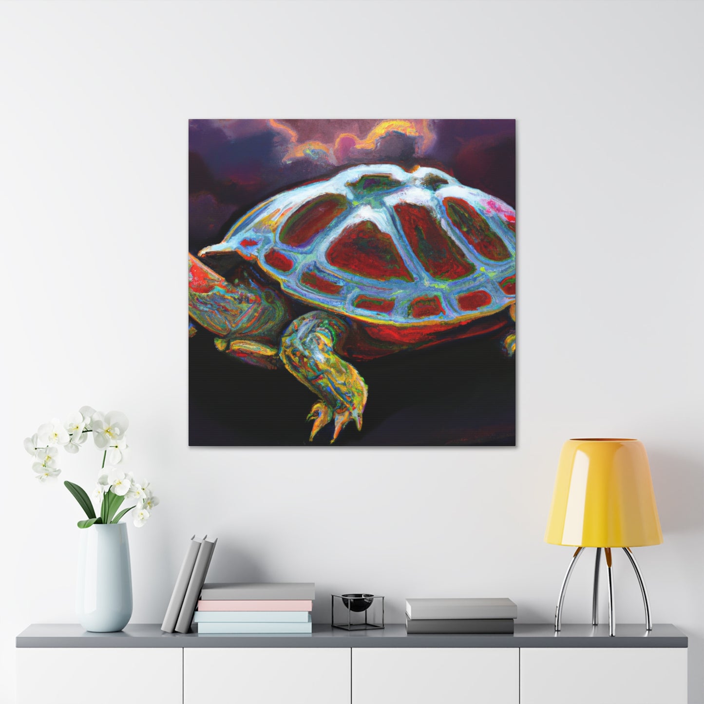 "Turtle on a Shell" - Canvas