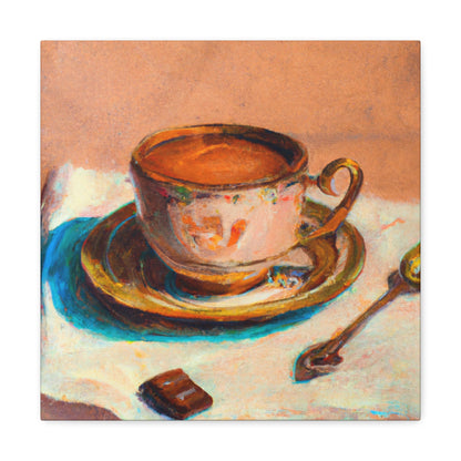 Coffee Cup Luxury Scene - Canvas