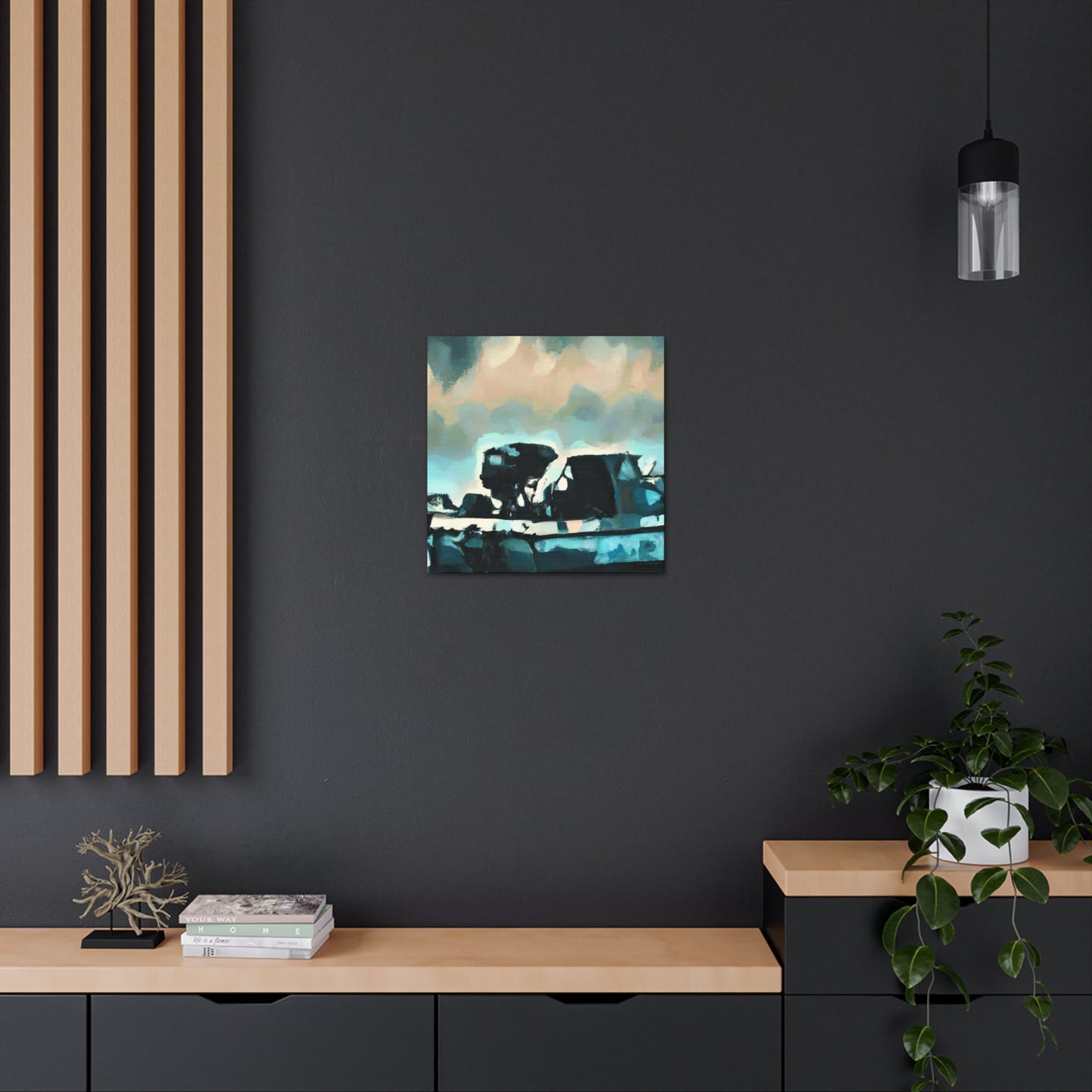 "Fishing Boat Reflection Bright" - Canvas