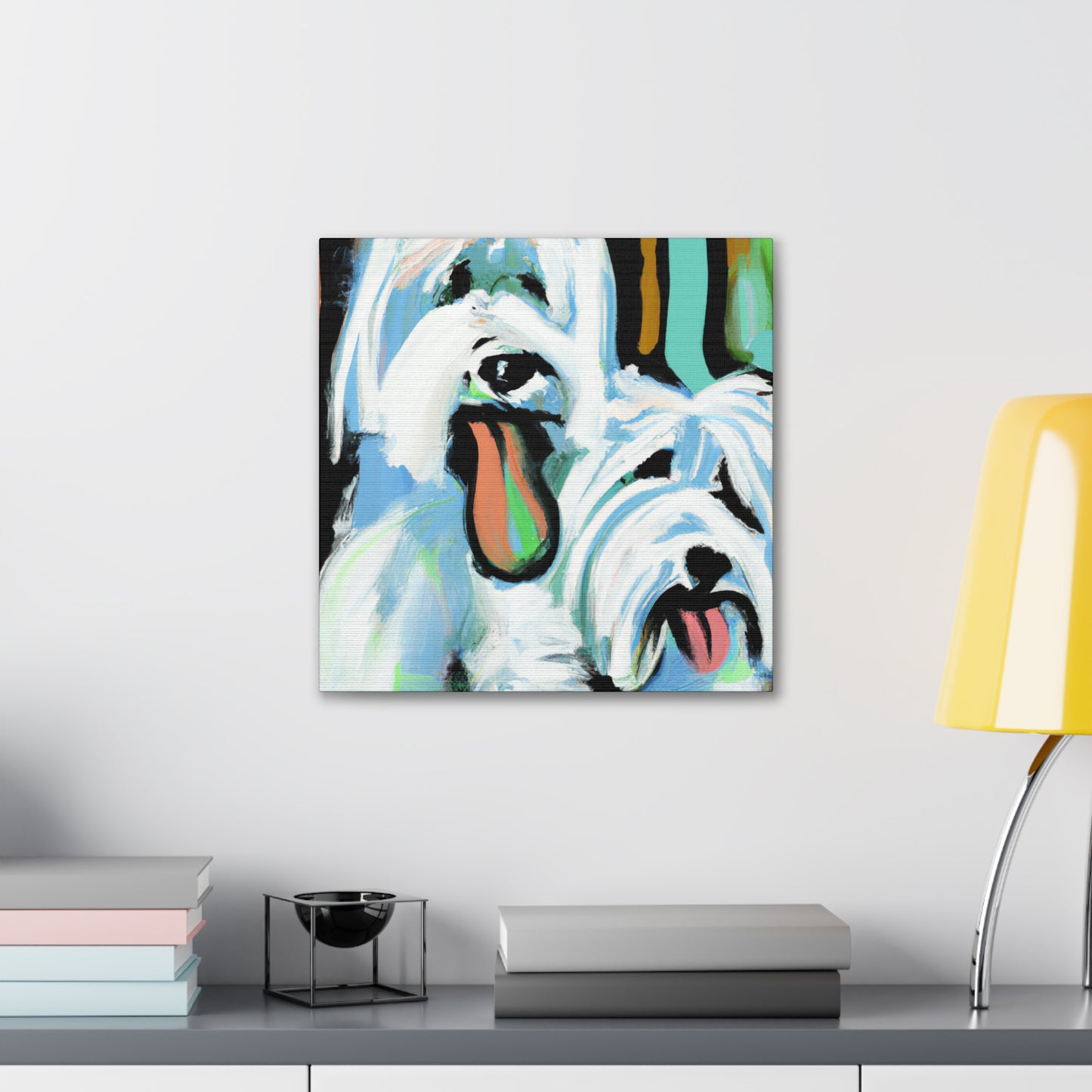 Old English Sheepdog Dance - Canvas