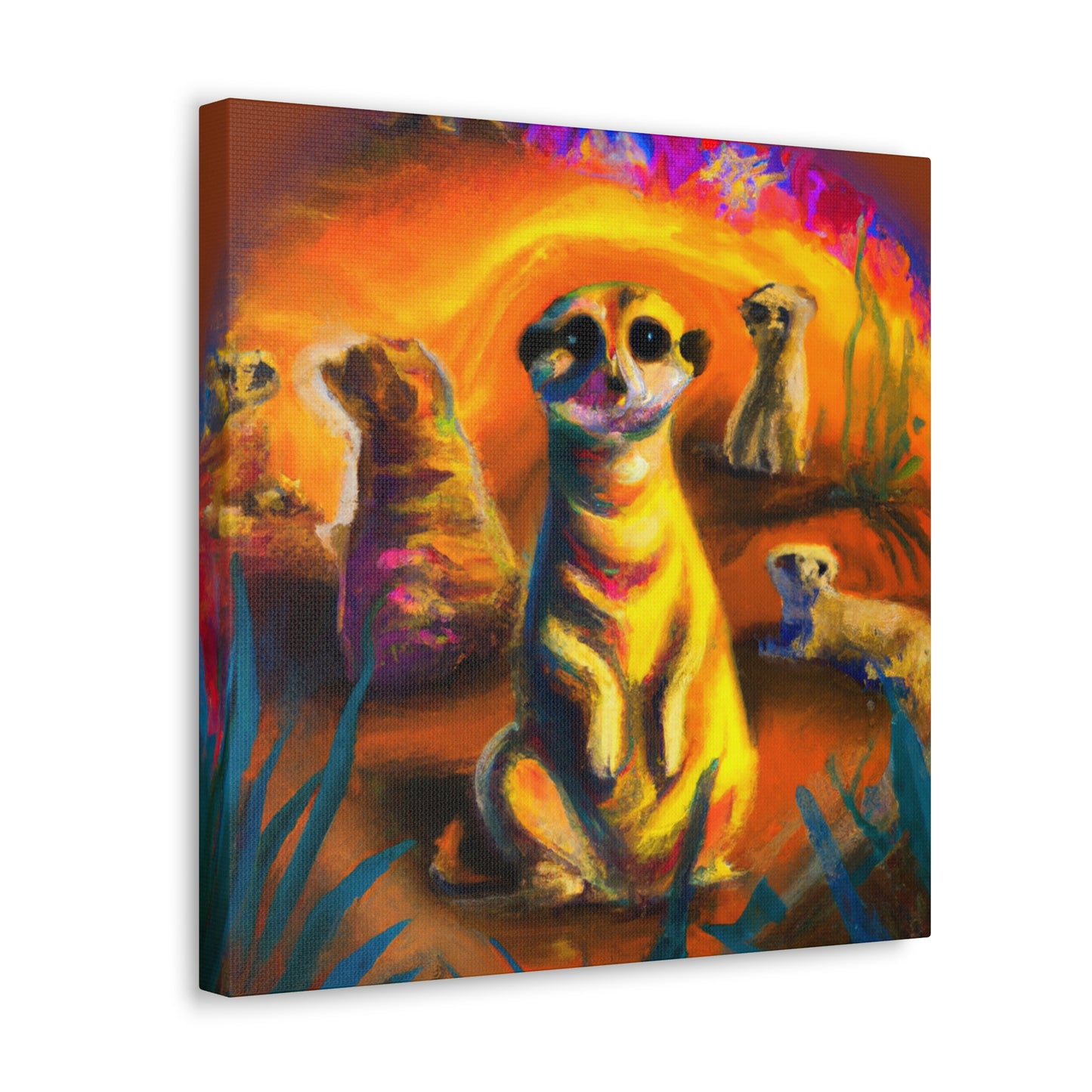 Meerkat Majesty Triumphant - Canvas