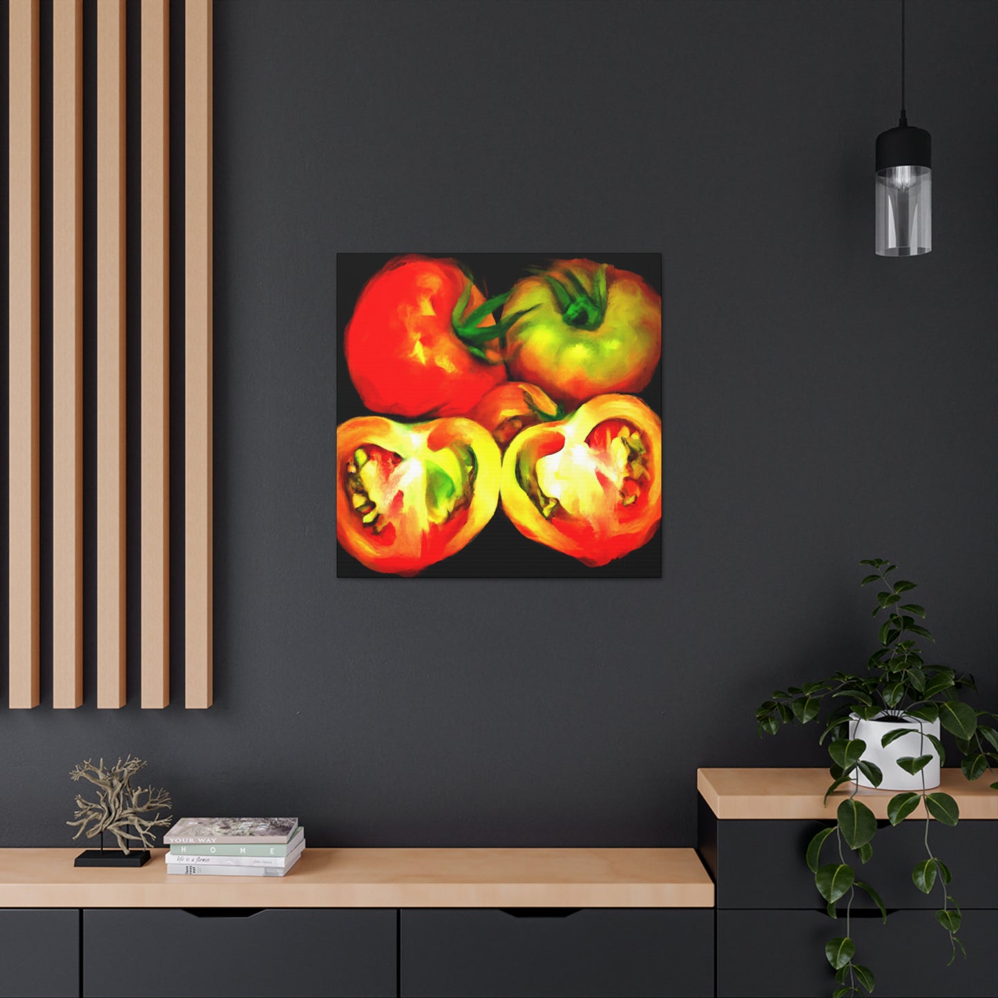 Tomato Temptation Unleashed - Canvas