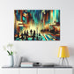 Whimsical City Melodies - Canvas