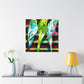 Budgies in Art Deco - Canvas