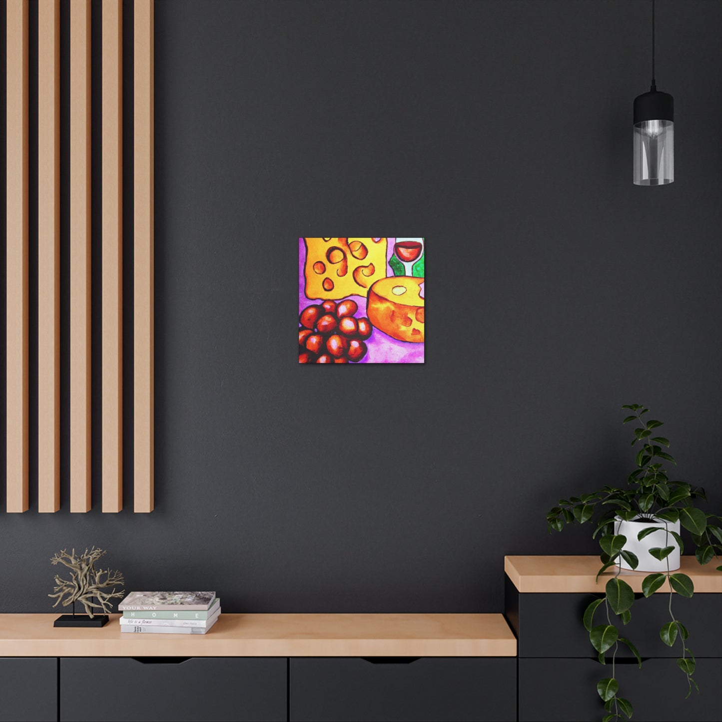 "Glorious Cheese and Grapes" - Canvas