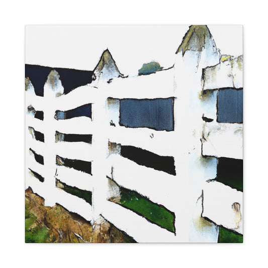 Fence in the Barnyard - Canvas