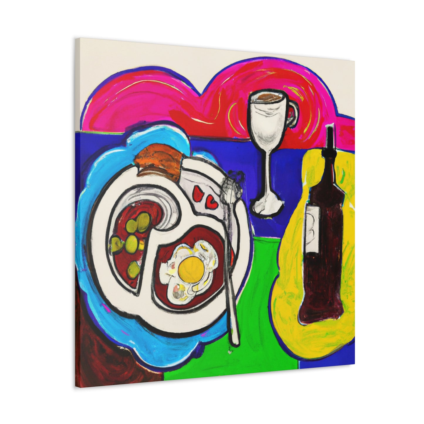 Dinner Table Delight - Canvas