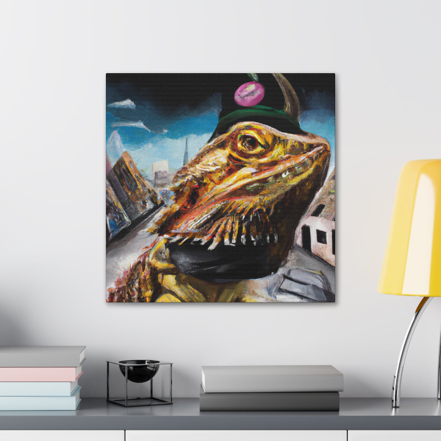 Bearded Dragon Portrait - Canvas