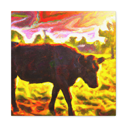 "Black Angus Majesty Unleashed" - Canvas