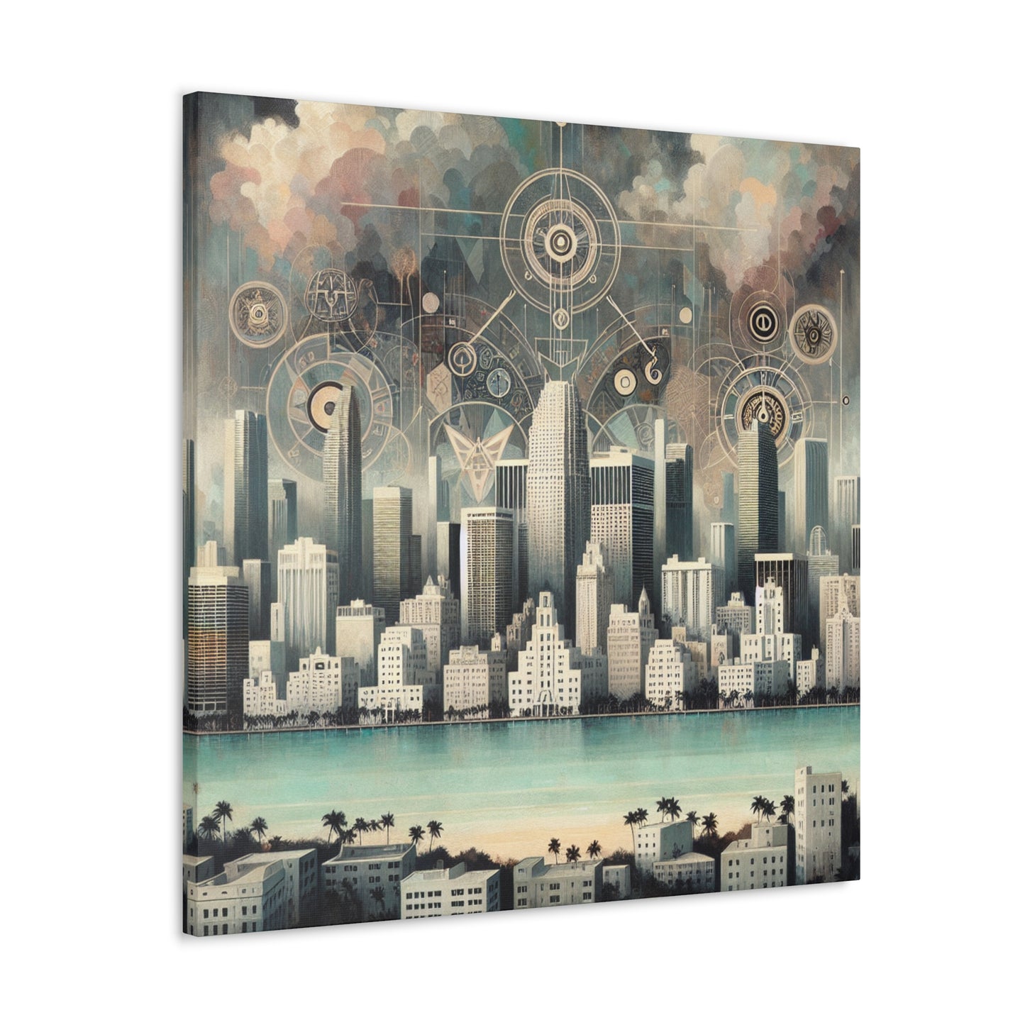 "Sunset Serenade Miami" - Canvas