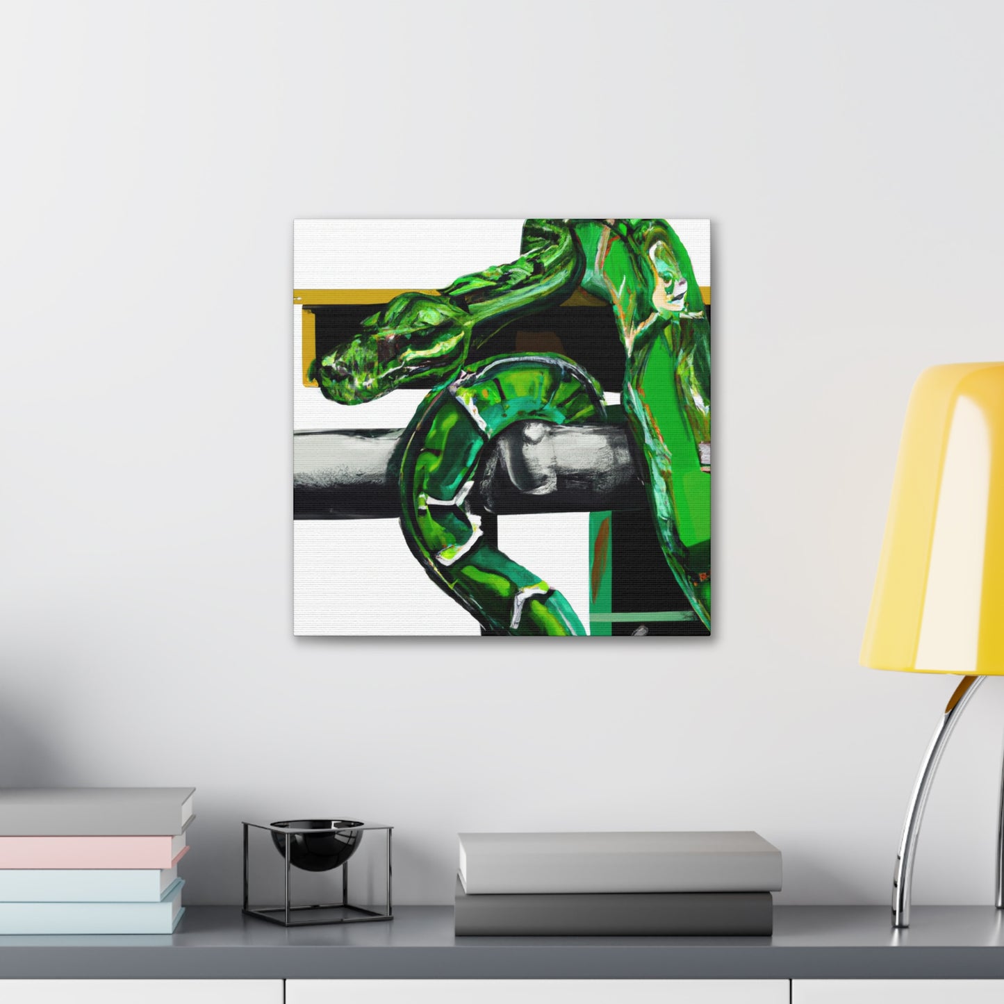 Green Tree Python Glory - Canvas