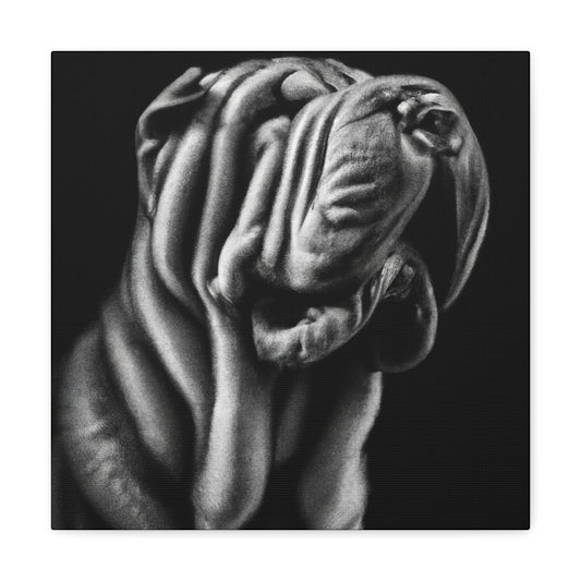 Shar Pei Realism Dream - Canvas