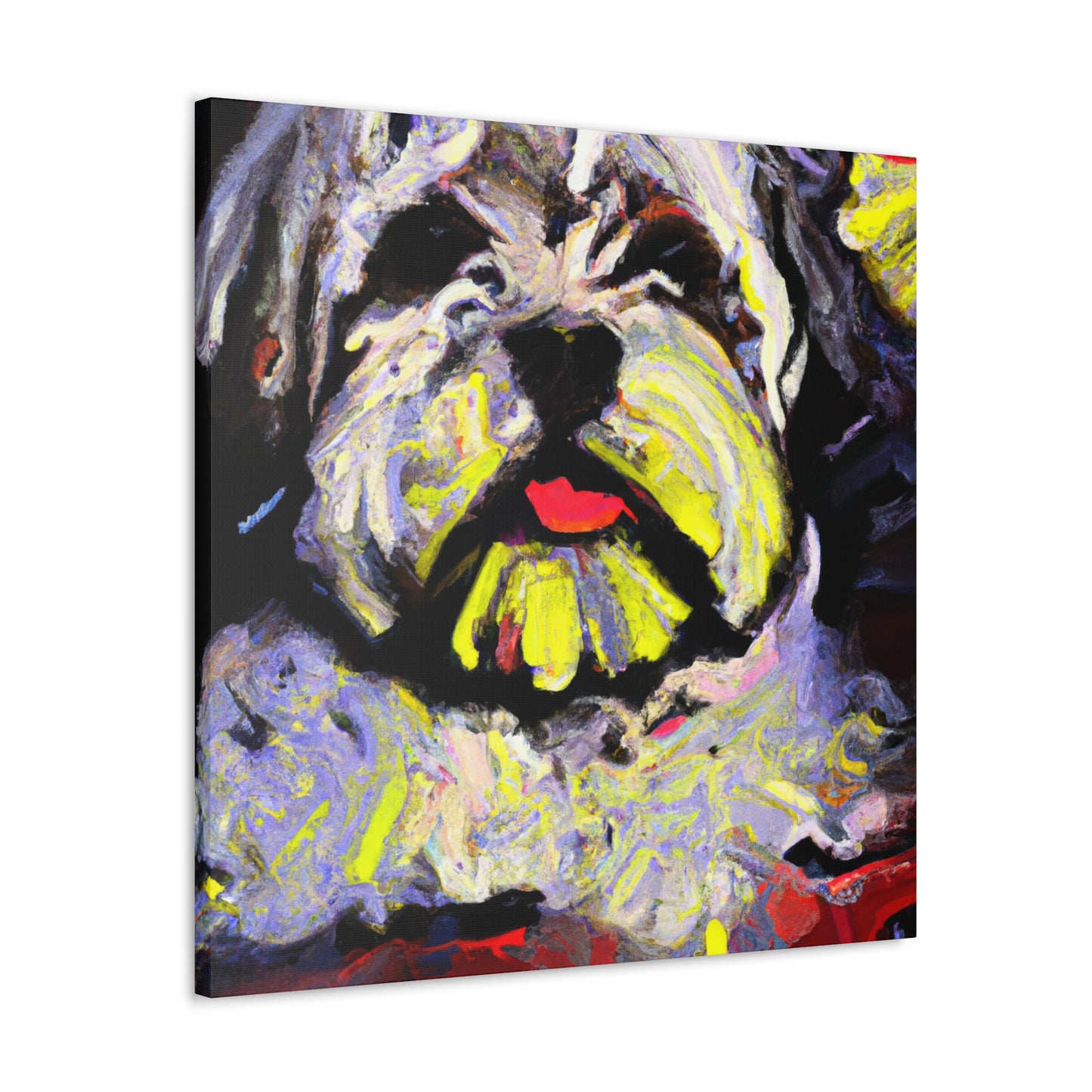 "Shih Tzu Expressionism Art" - Canvas