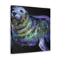 "Harp Seals in Moonlight" - Canvas