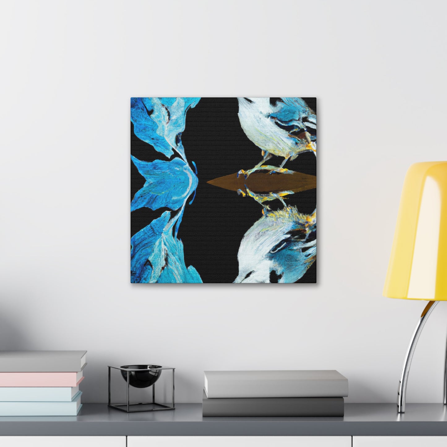 White Nuthatch Majesty - Canvas