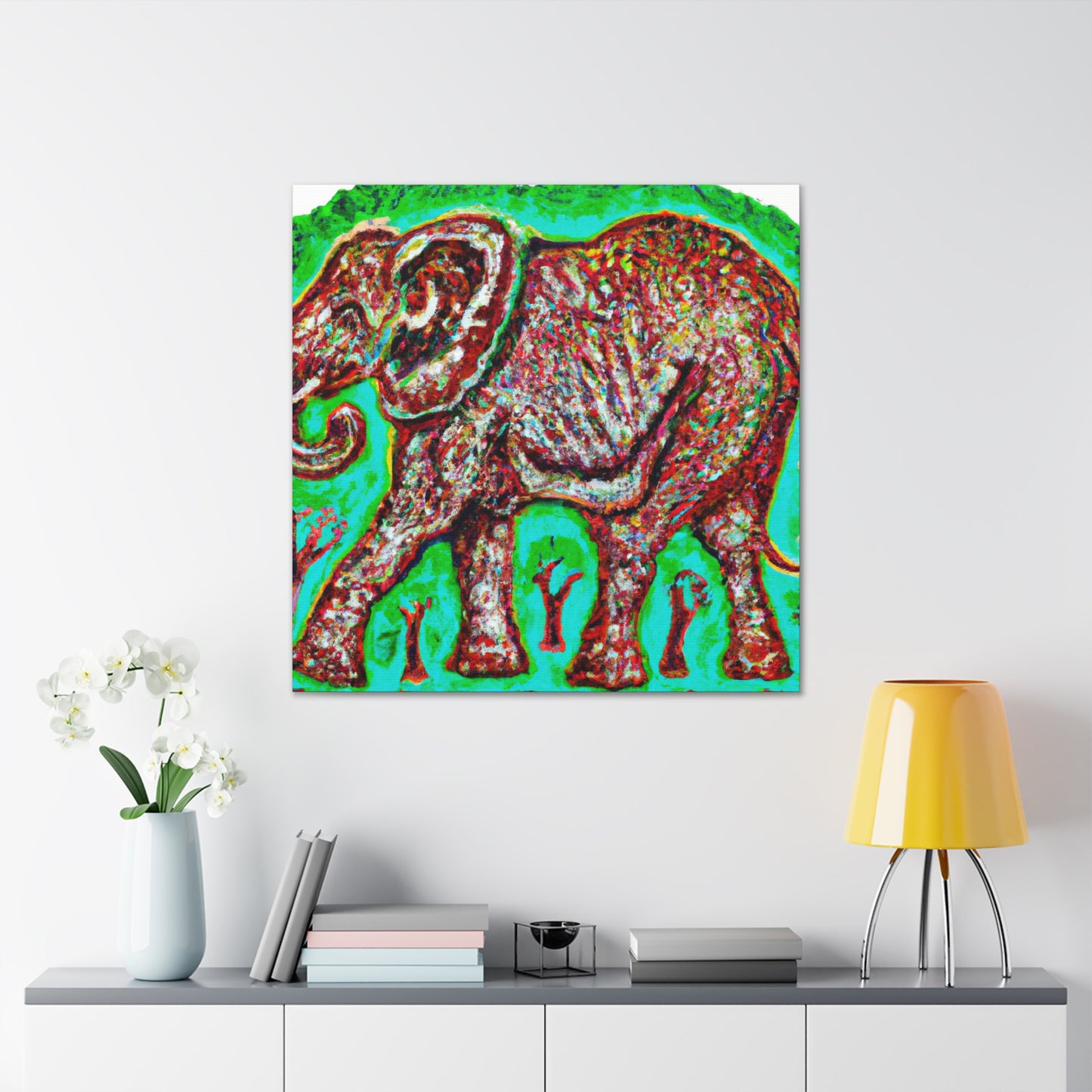 "Elephant in Splendor" - Canvas