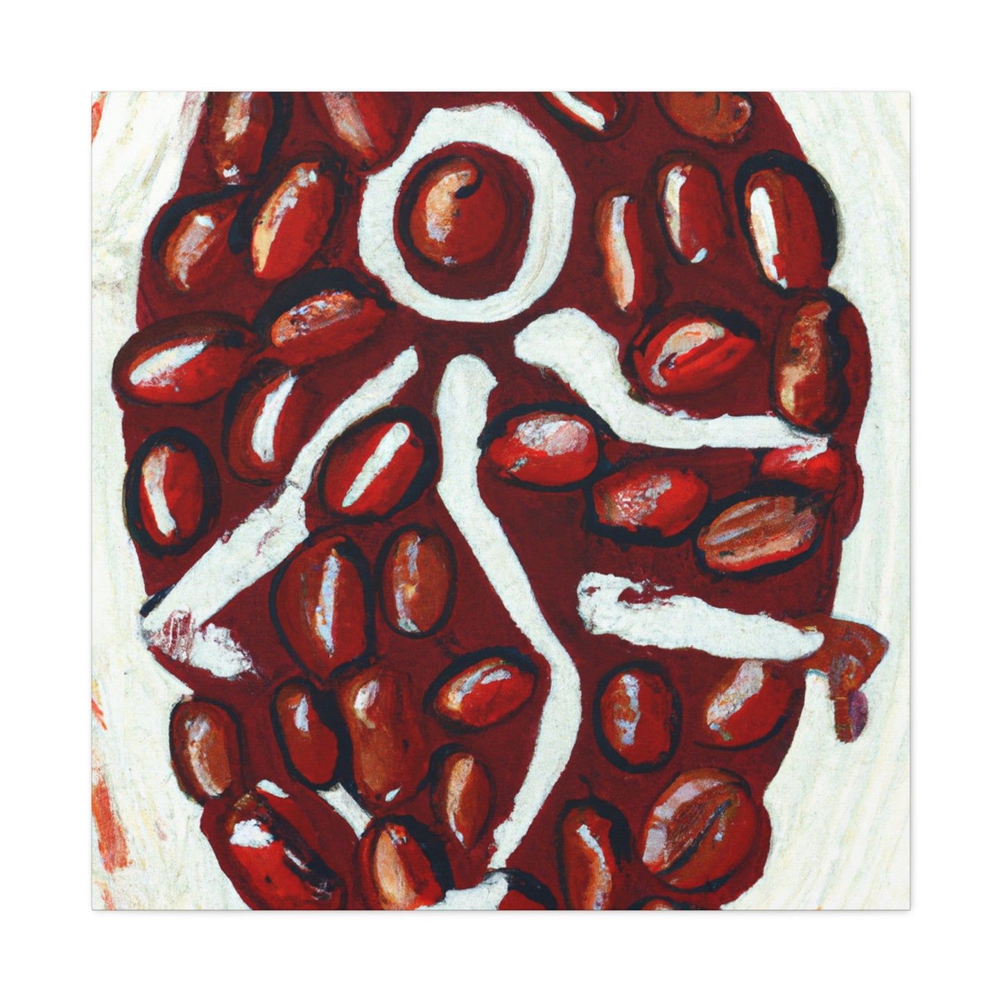 "Coffee Beans Reflection" - Canvas