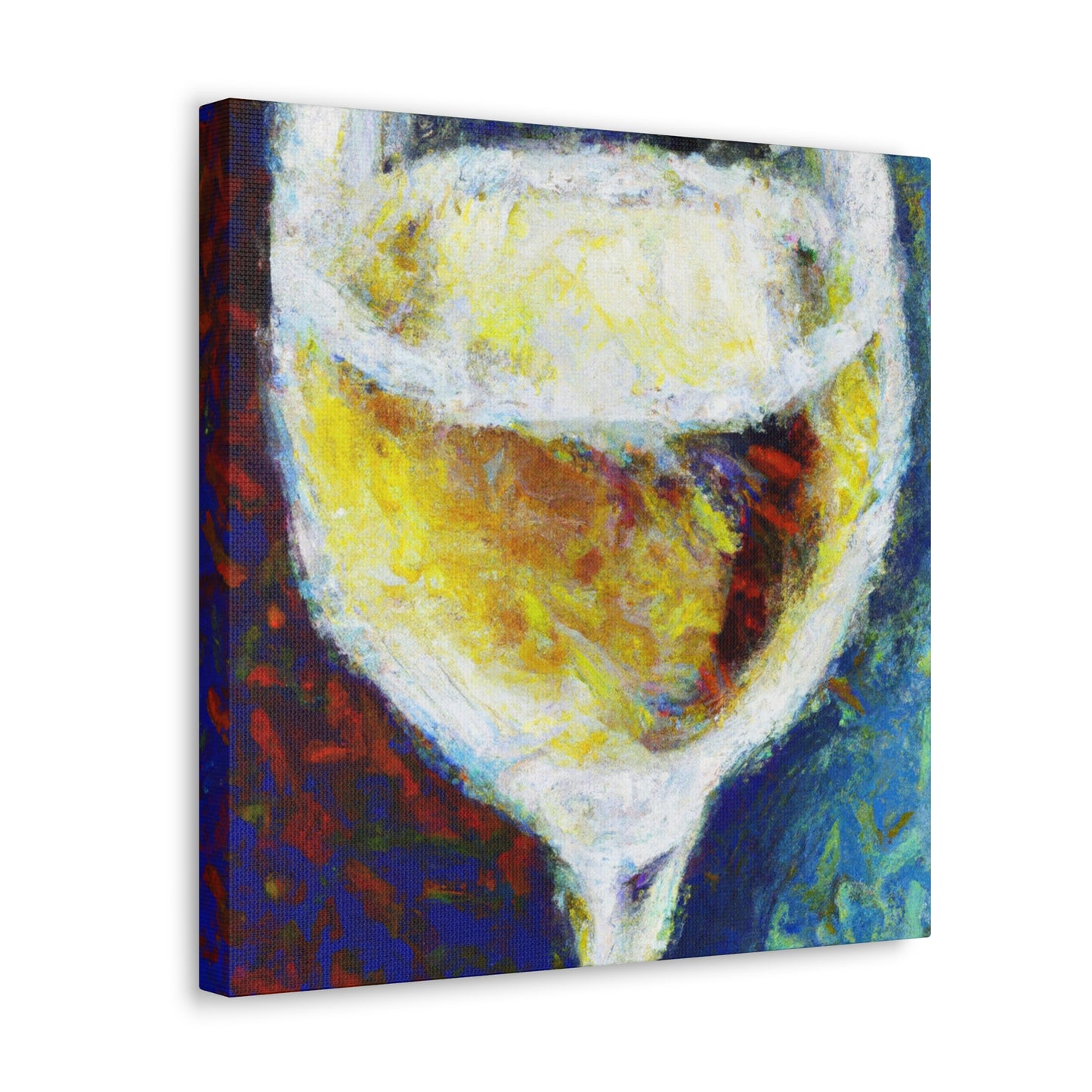 "Wine Glass Enraptured". - Canvas