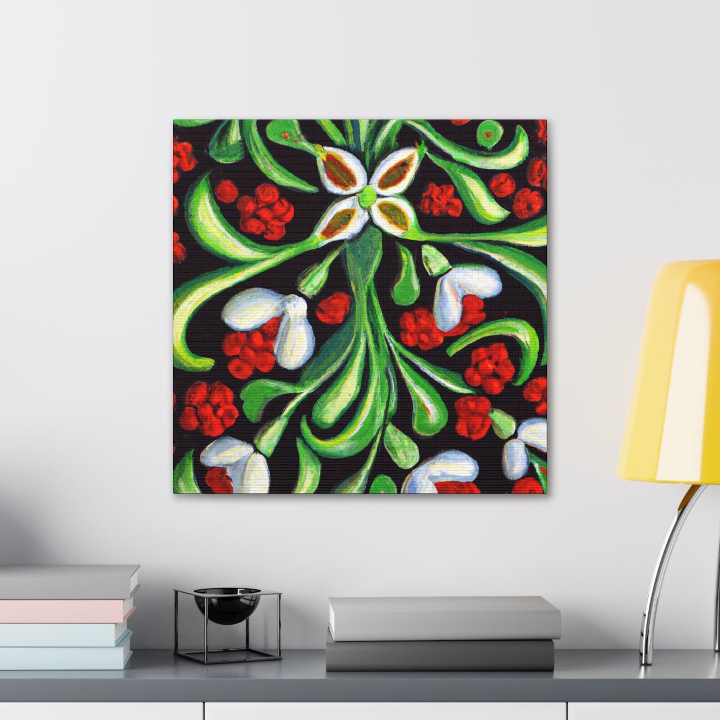 "Mistletoe in Wintertime" - Canvas