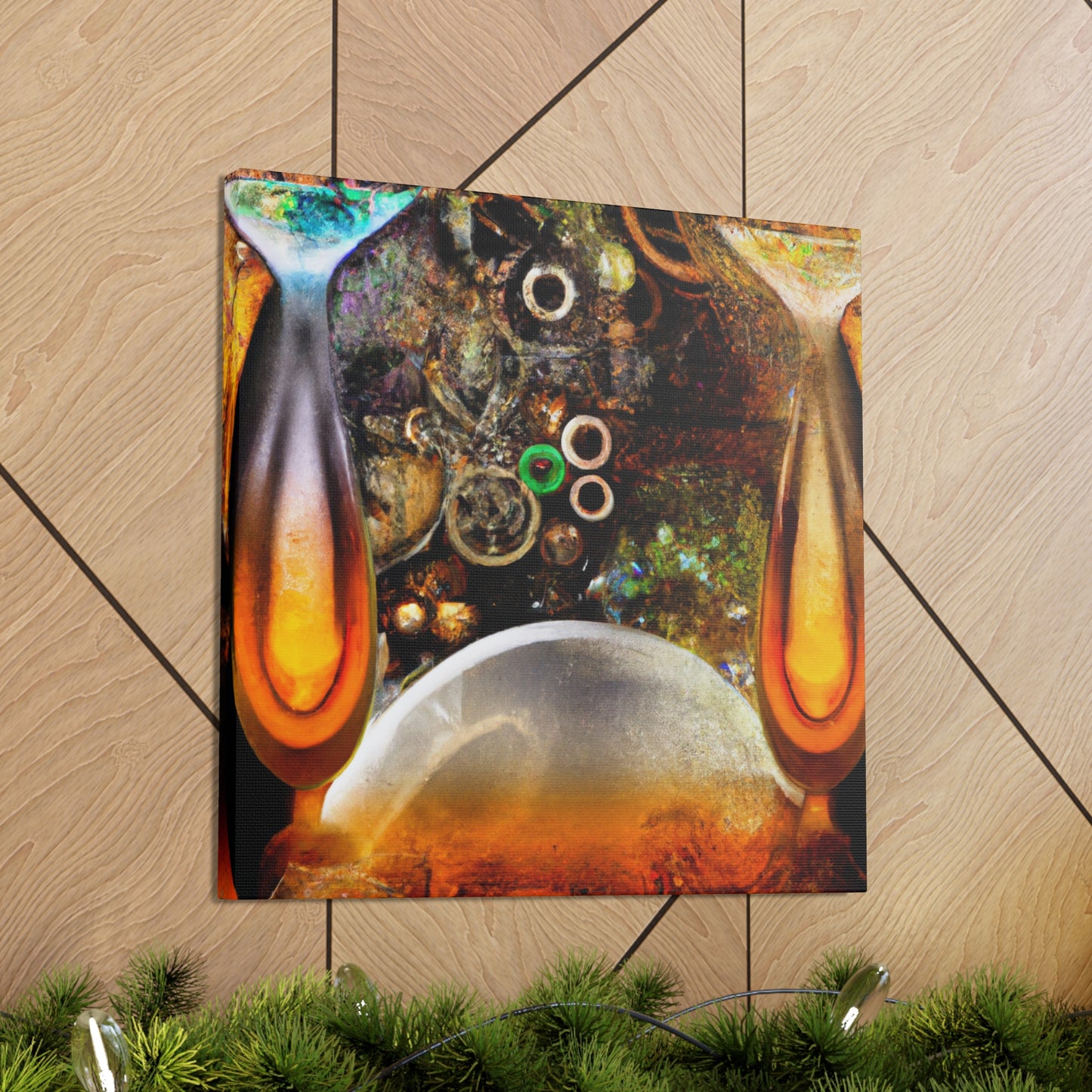 "Boozy Steampunk Bacchanal" - Canvas