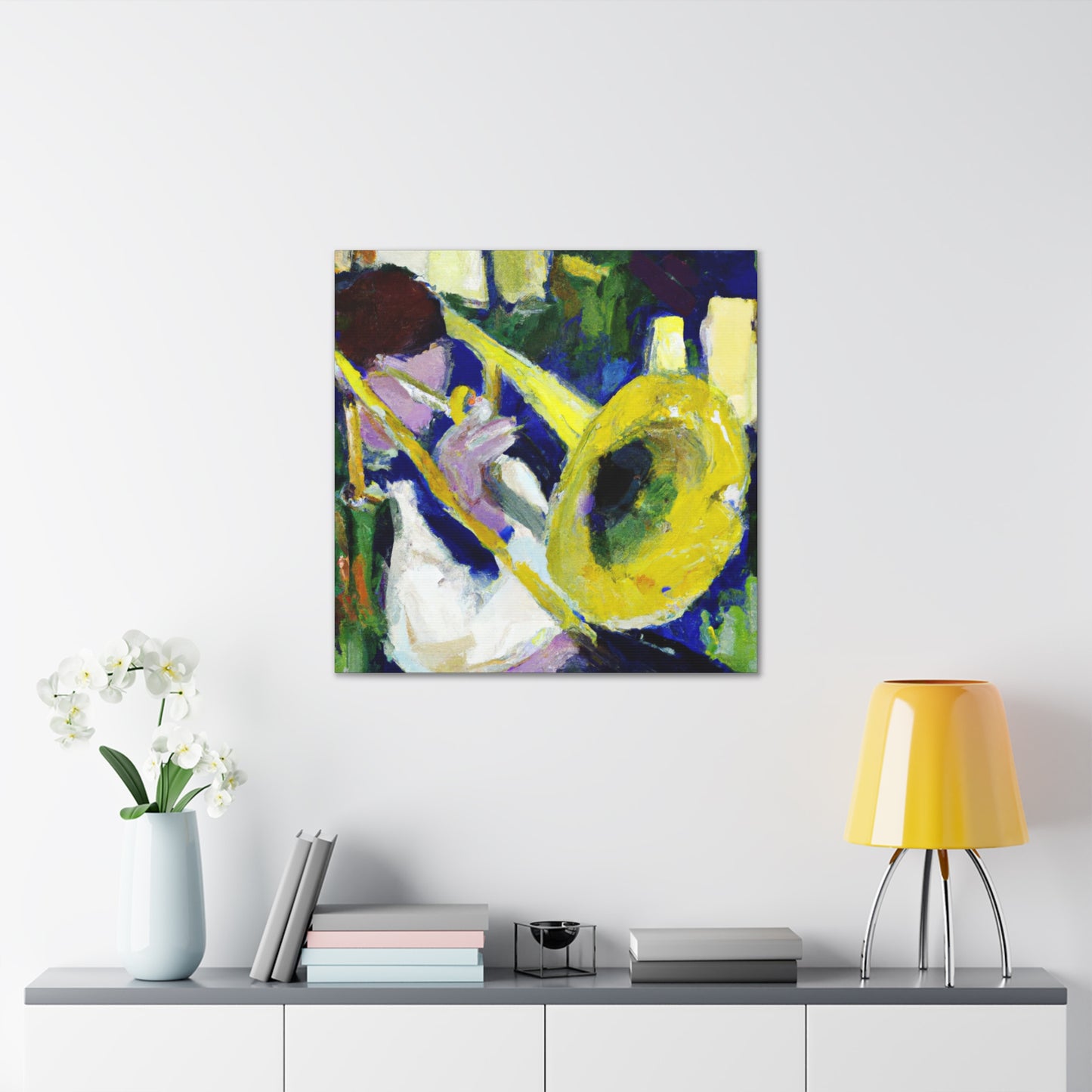 Trombone in Abstraction - Canvas