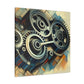 "Mechanical Musings: Crankshaft Symphony" - Canvas