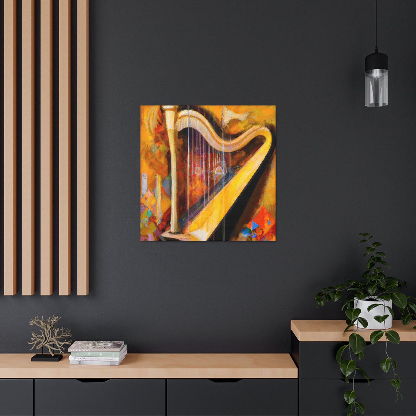 "Harp in Harmony" - Canvas