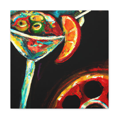 "Martini at Midnight Escape" - Canvas