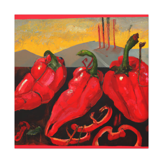 "Peppers in Illumination" - Canvas