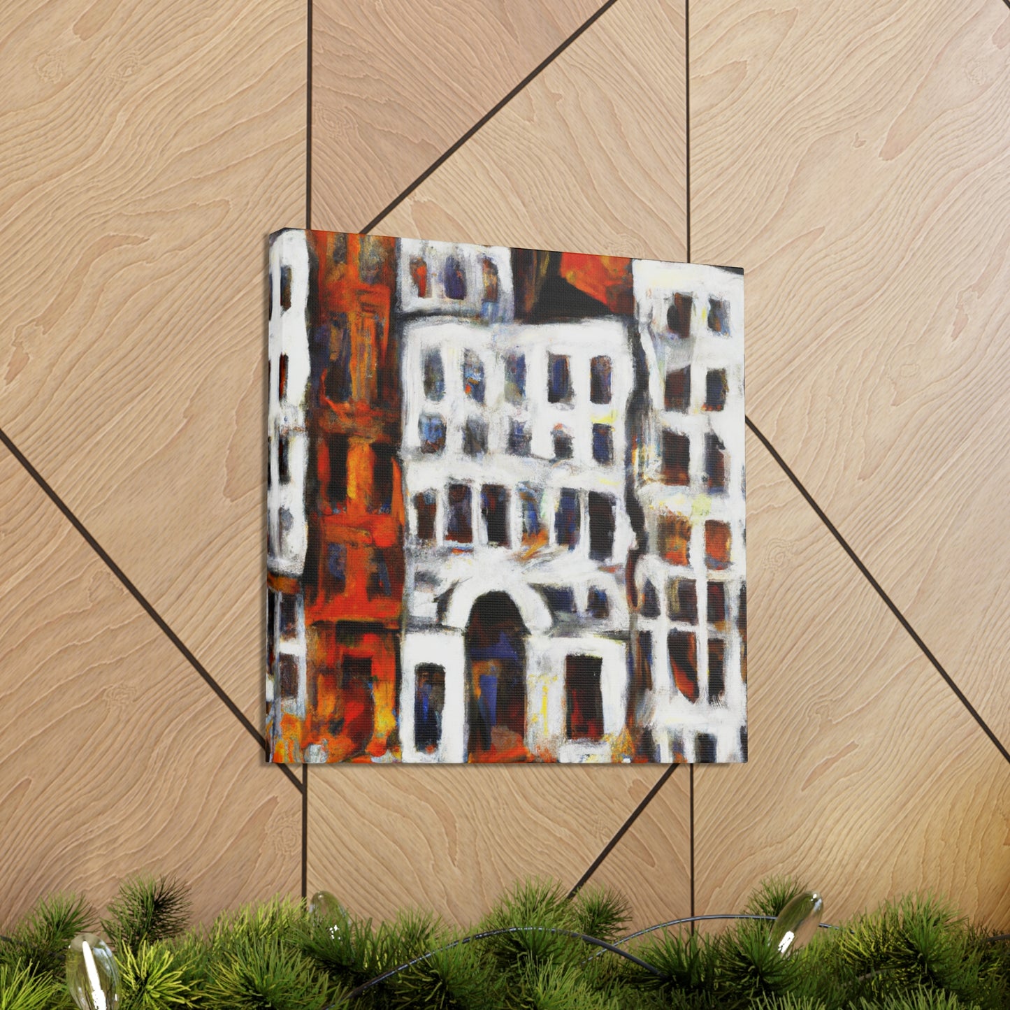 Baroque Abstract Reflection - Canvas