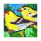 "American Goldfinch Beauty" - Canvas