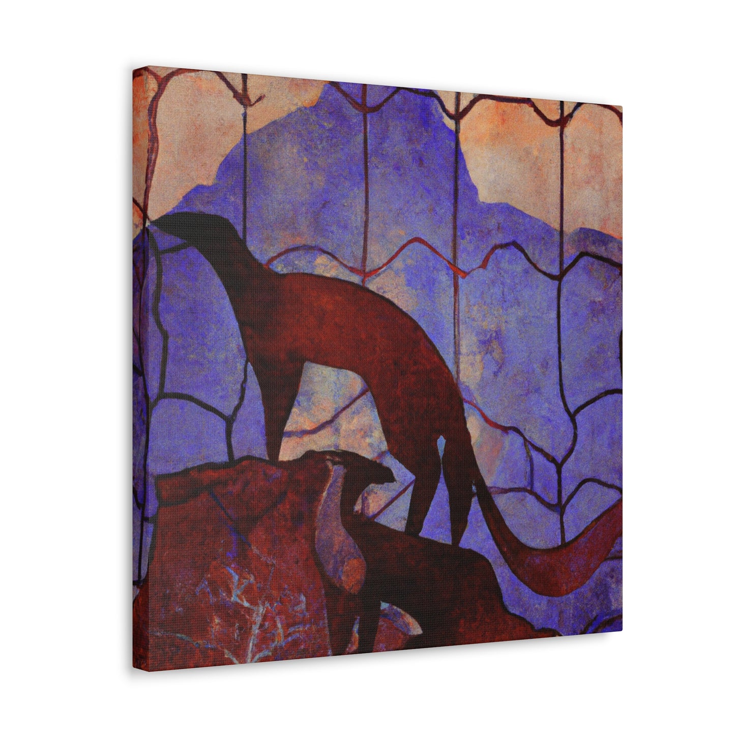 Marten in the Moonlight - Canvas