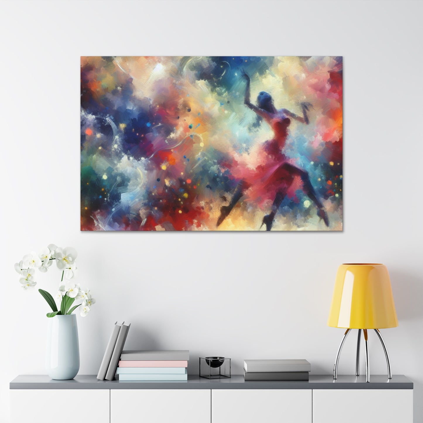 Rhythmic Twirls of Grace - Canvas