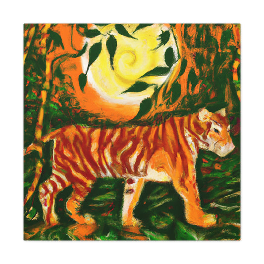 Tiger in Art Nouveau - Canvas