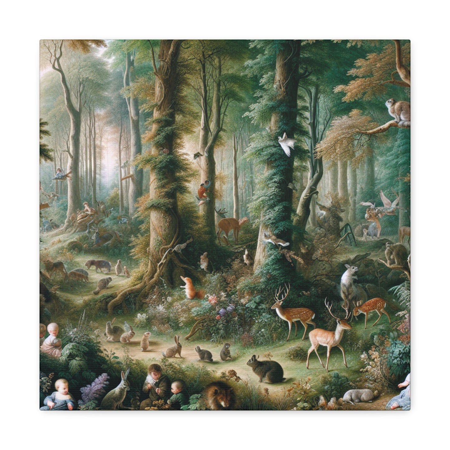 Whispering Woodland Wonders - Canvas