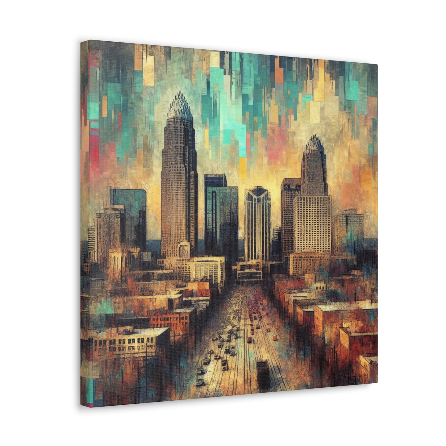 "Cosmic Urban Reverie" - Canvas