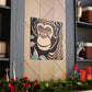 "Chimp Wisdom in Deco". - Canvas