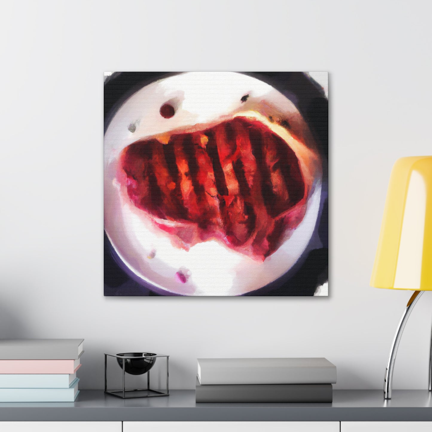 "Steak Supper Still Life" - Canvas