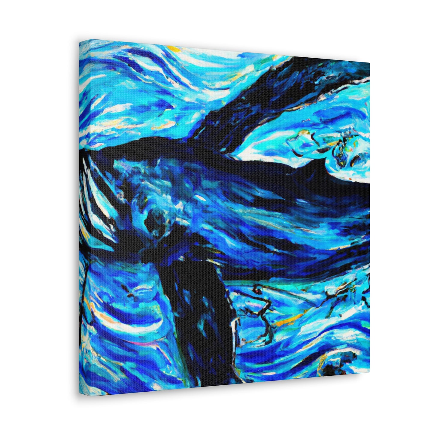 Whales in the Moonlight - Canvas