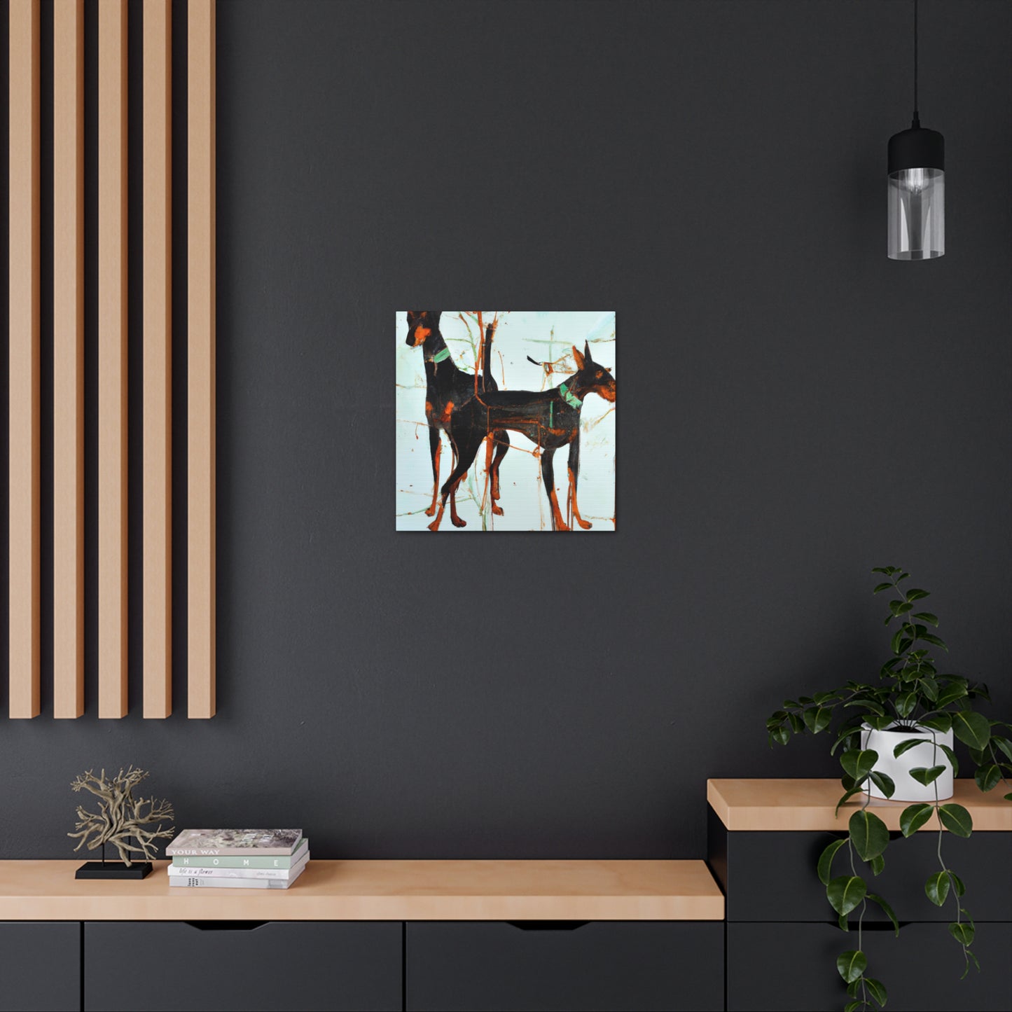 "Doberman Pinscher Odyssey" - Canvas