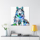 "Huskies in Abstraction" - Canvas