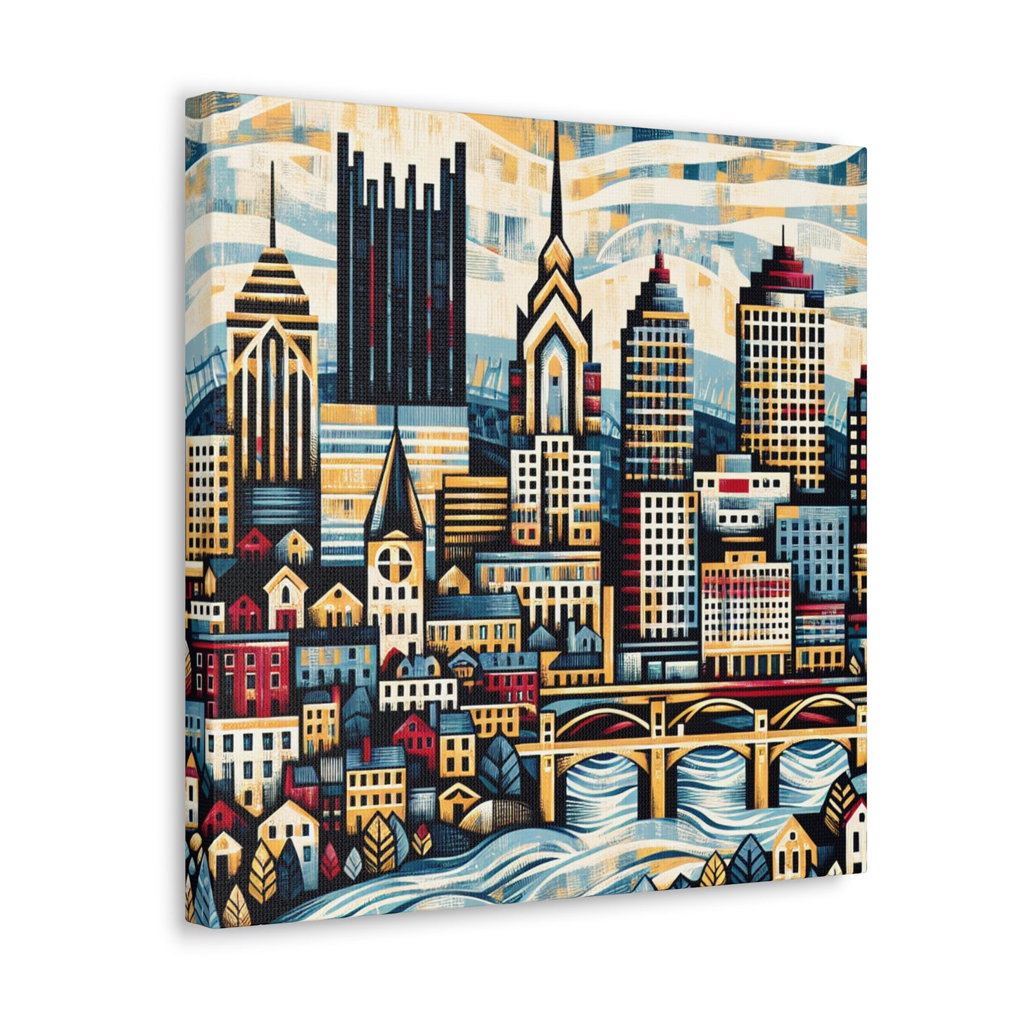 "Pittsburgh's Rustic Harmony" - Canvas