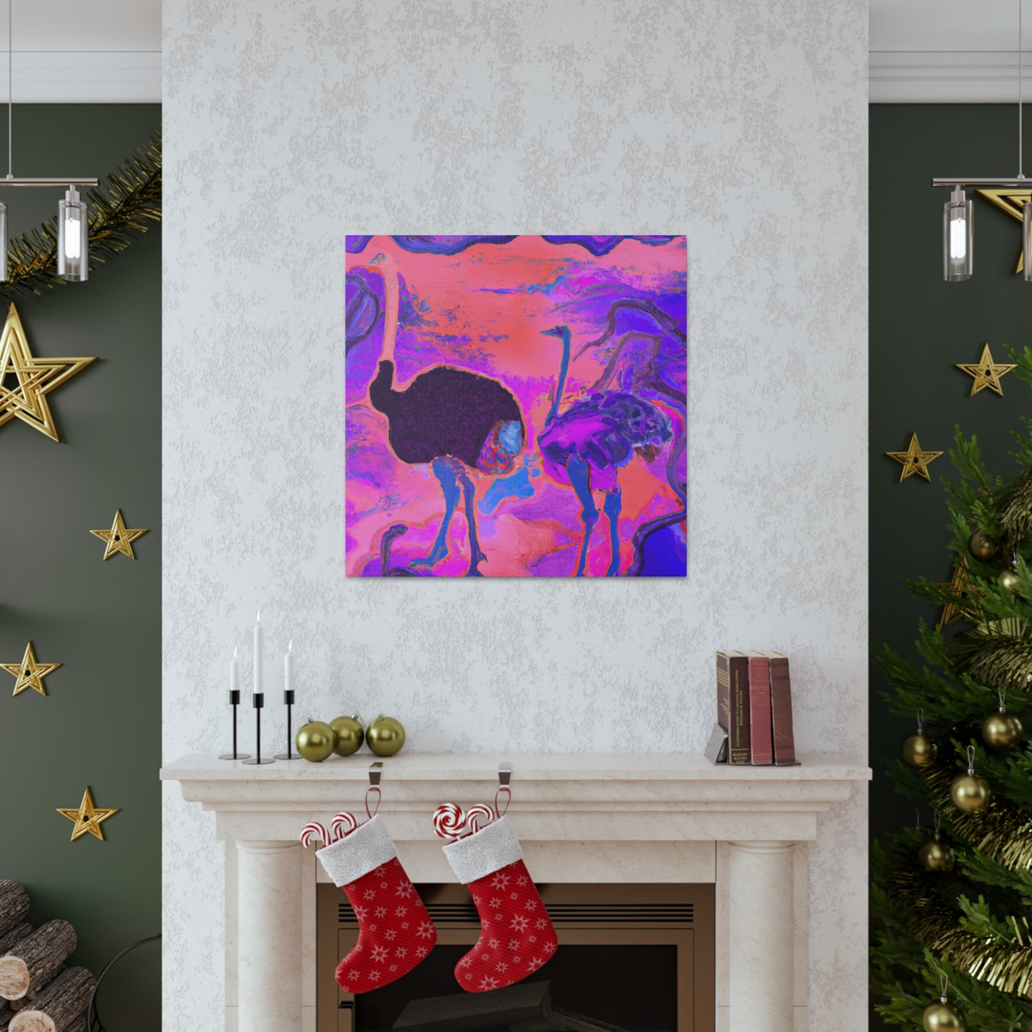 Ostrich in Dreamland - Canvas