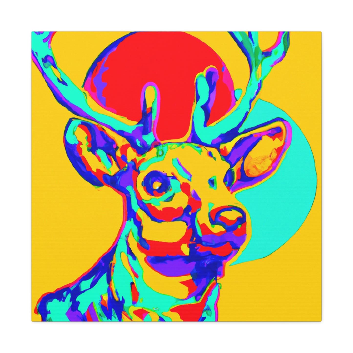 Reindeer Pop Art Pop - Canvas