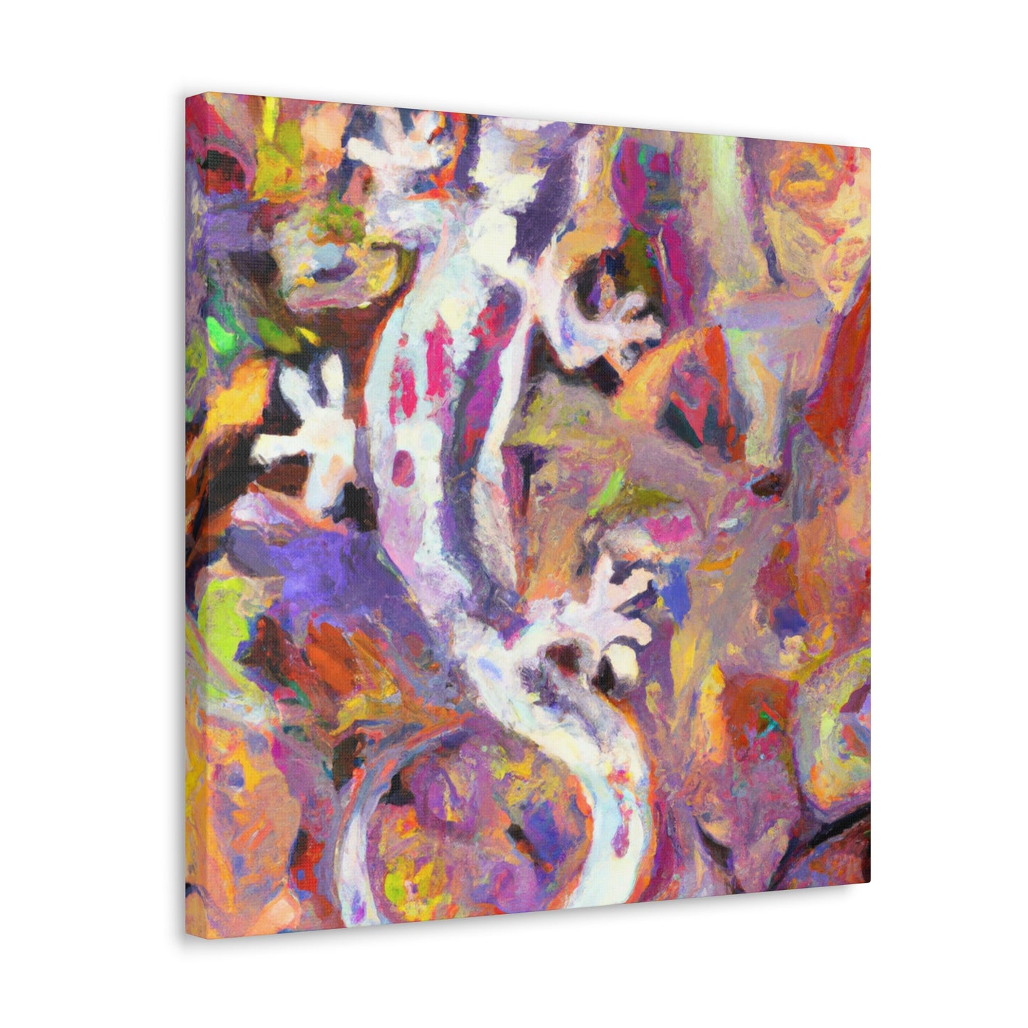 Geckos in Impressionism - Canvas