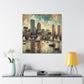 "Harbor Hues of Boston" - Canvas