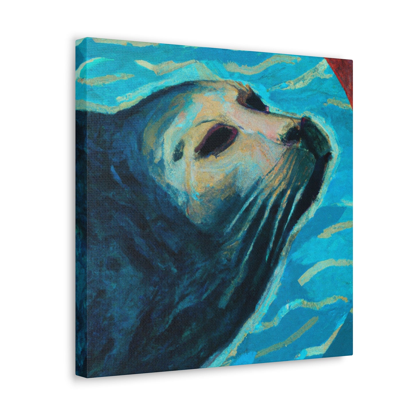 "Seal in Art Deco" - Canvas